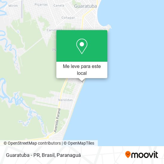 Guaratuba - PR, Brasil mapa