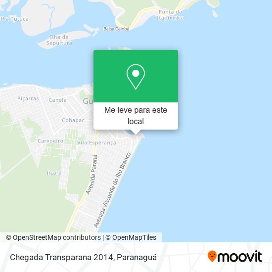 Chegada Transparana 2014 mapa