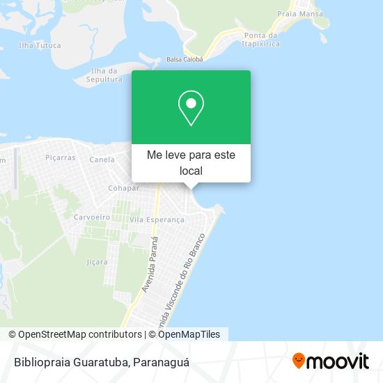 Bibliopraia Guaratuba mapa