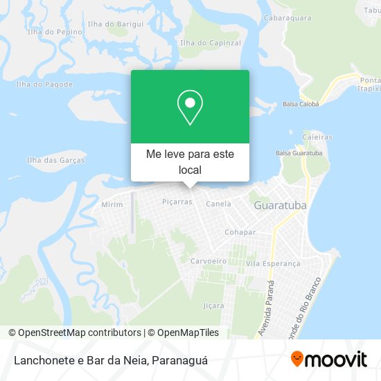 Lanchonete e Bar da Neia mapa