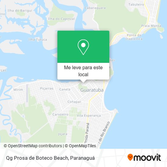 Qg Prosa de Boteco Beach mapa