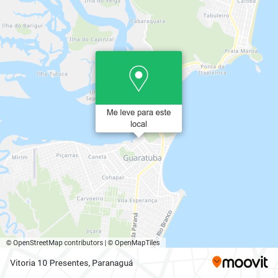 Vitoria 10 Presentes mapa