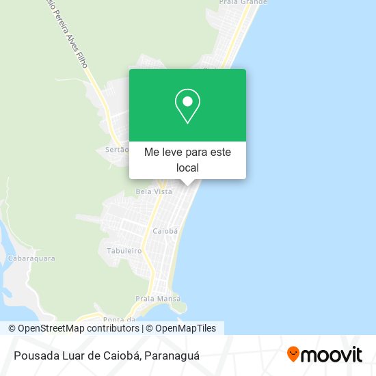 Pousada Luar de Caiobá mapa