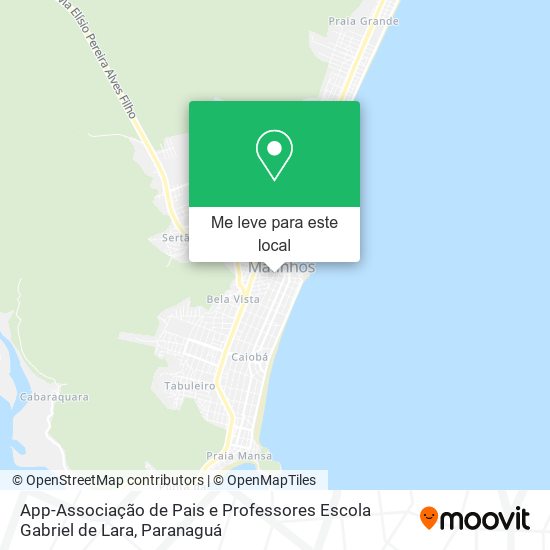 App-Associação de Pais e Professores Escola Gabriel de Lara mapa