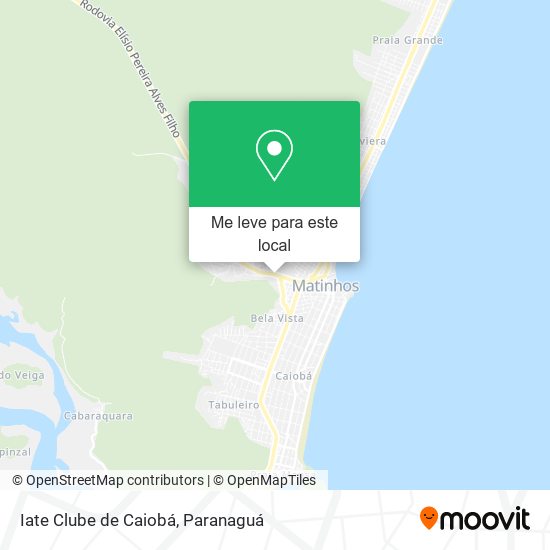 Iate Clube de Caiobá mapa