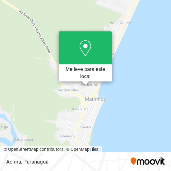 Acima mapa