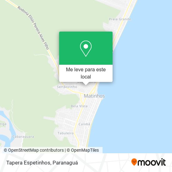 Tapera Espetinhos mapa