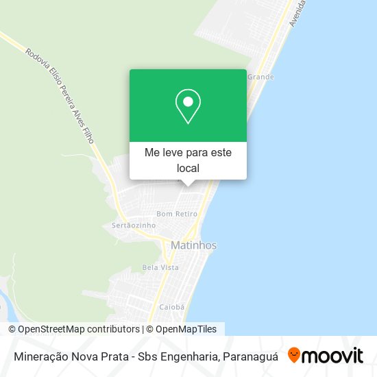 Mineração Nova Prata - Sbs Engenharia mapa