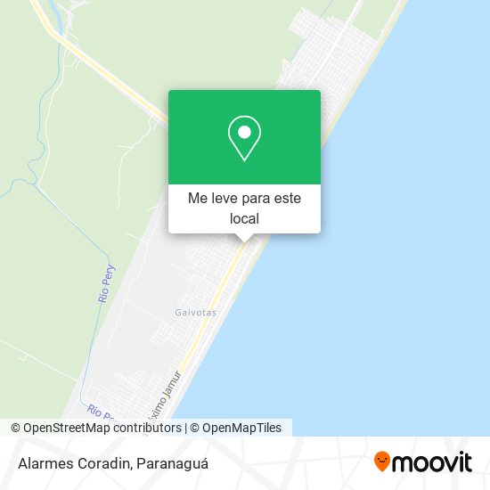Alarmes Coradin mapa