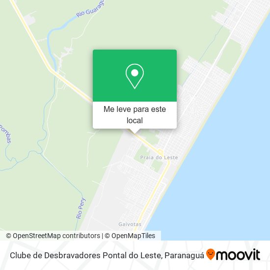 Clube de Desbravadores Pontal do Leste mapa