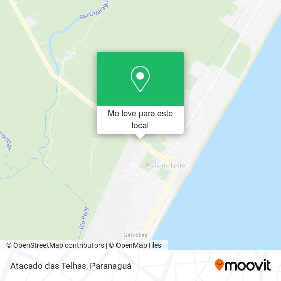 Atacado das Telhas mapa