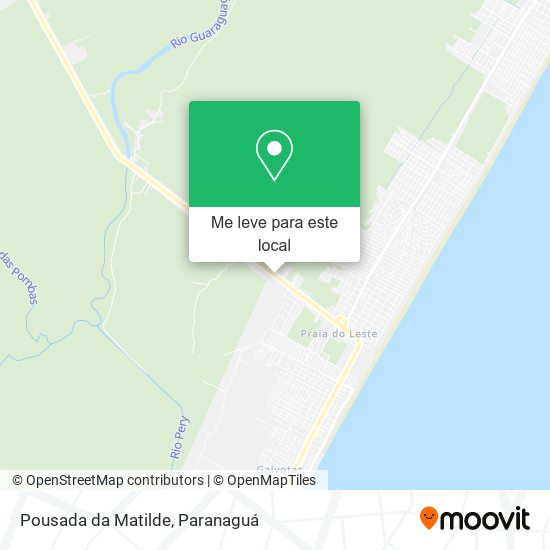 Pousada da Matilde mapa