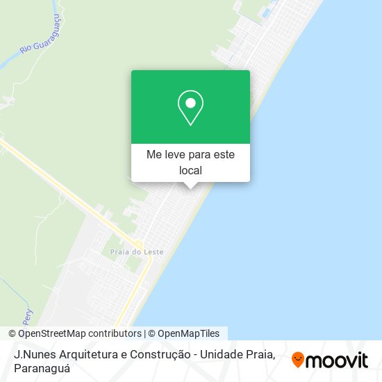 J.Nunes Arquitetura e Construção - Unidade Praia mapa