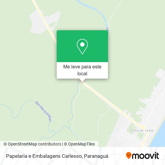 Papelaria e Embalagens Carlesso mapa