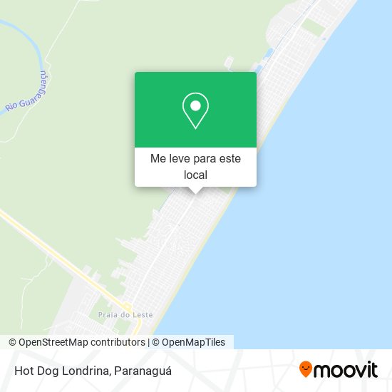 Hot Dog Londrina mapa