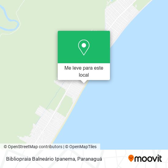 Bibliopraia Balneário Ipanema mapa