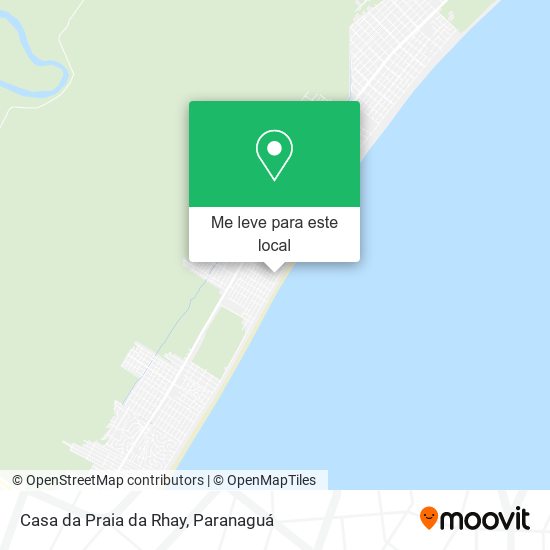 Casa da Praia da Rhay mapa