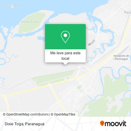 Dixie Toga mapa