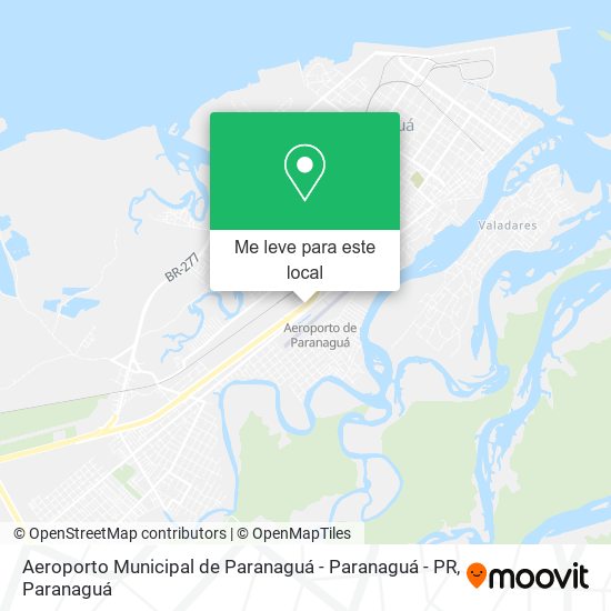 Aeroporto Municipal de Paranaguá - Paranaguá - PR mapa