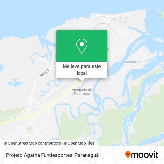Projeto Ágatha Fundesportes mapa