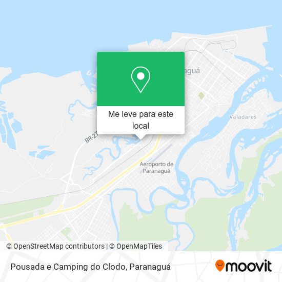 Pousada e Camping do Clodo mapa