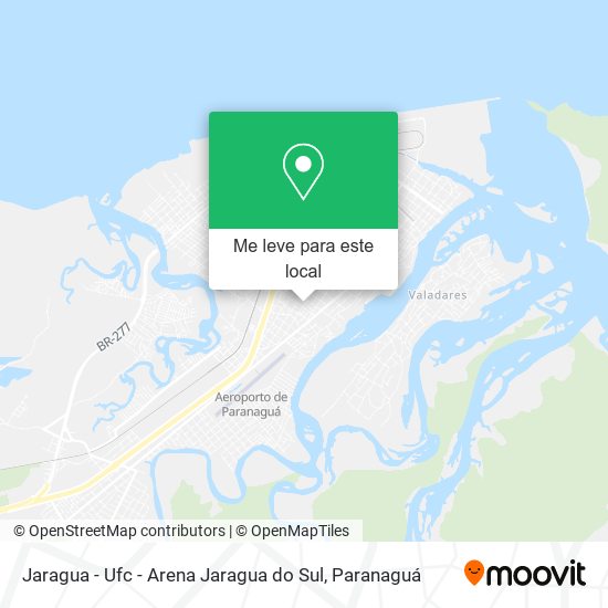 Jaragua - Ufc - Arena Jaragua do Sul mapa