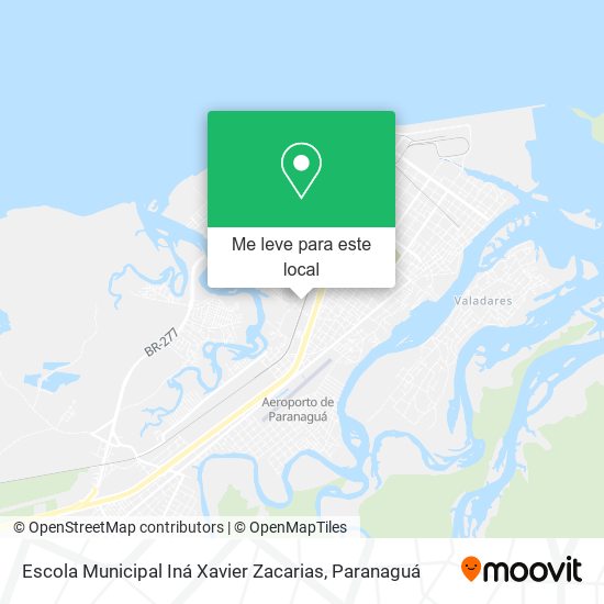 Escola Municipal Iná Xavier Zacarias mapa