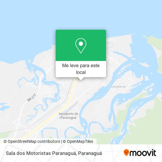 Sala dos Motoristas Paranaguá mapa