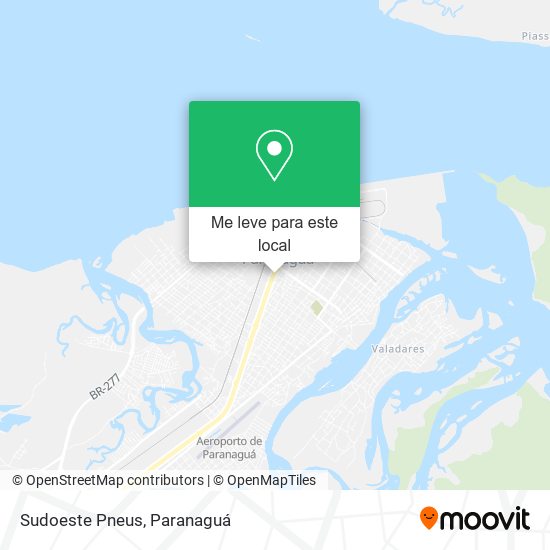 Sudoeste Pneus mapa