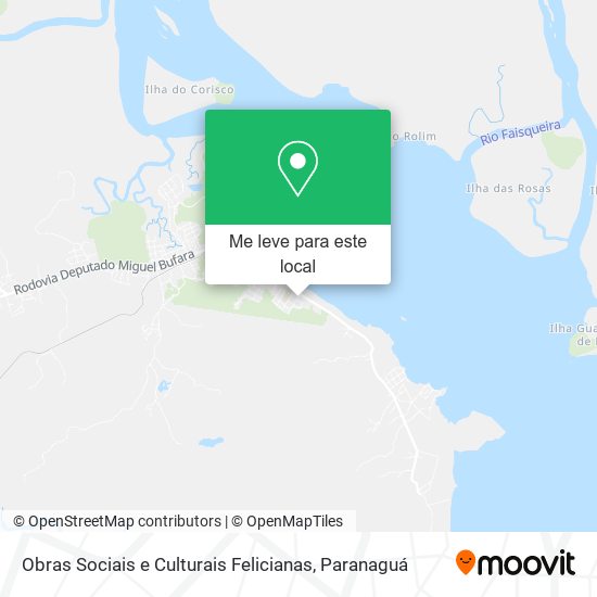 Obras Sociais e Culturais Felicianas mapa
