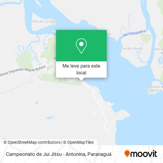 Campeonato de Jui Jitsu - Antonina mapa