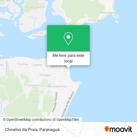 Chinelos da Praia mapa