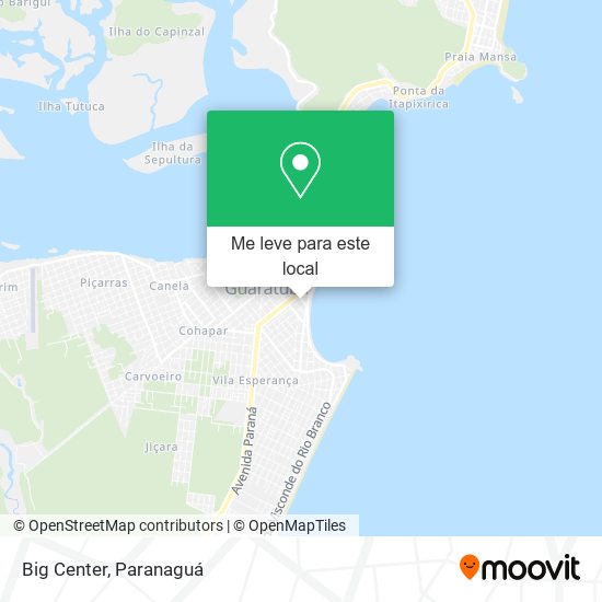 Big Center mapa