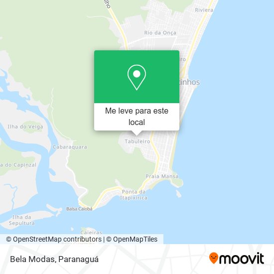 Bela Modas mapa