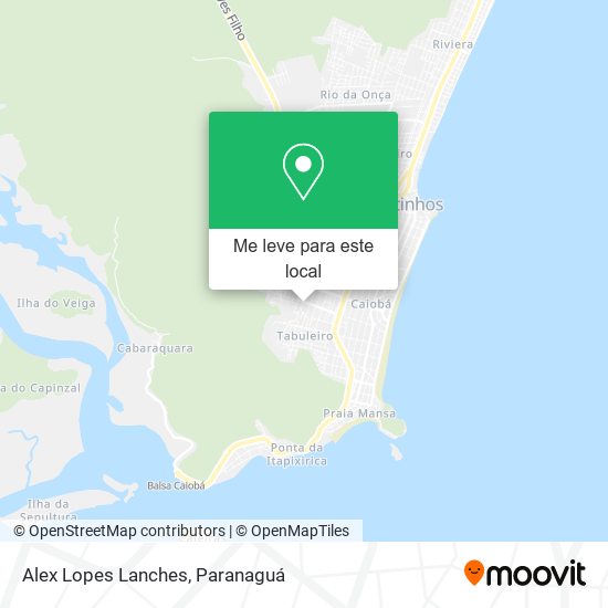 Alex Lopes Lanches mapa