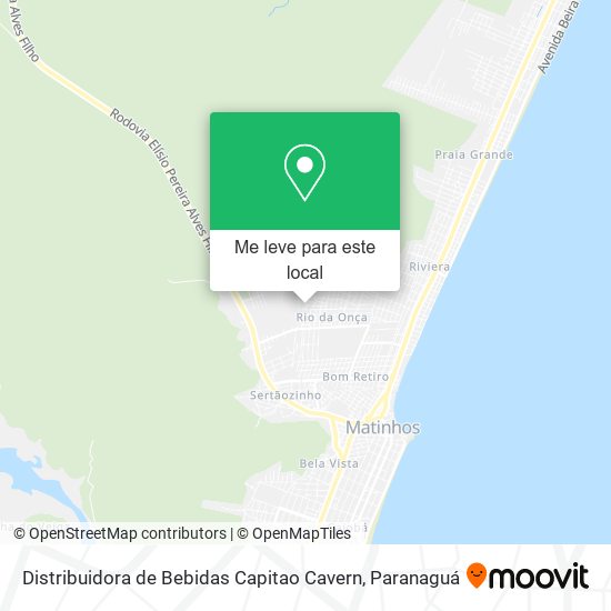 Distribuidora de Bebidas Capitao Cavern mapa