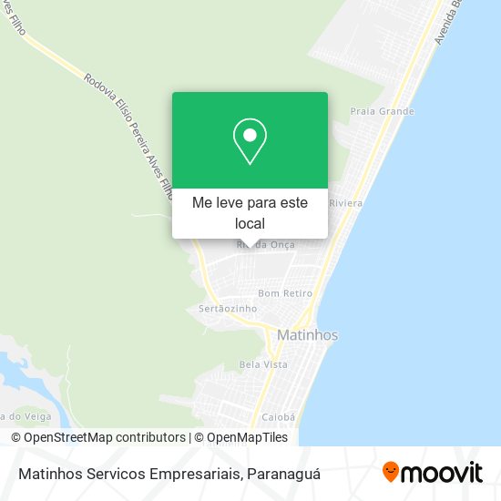 Matinhos Servicos Empresariais mapa