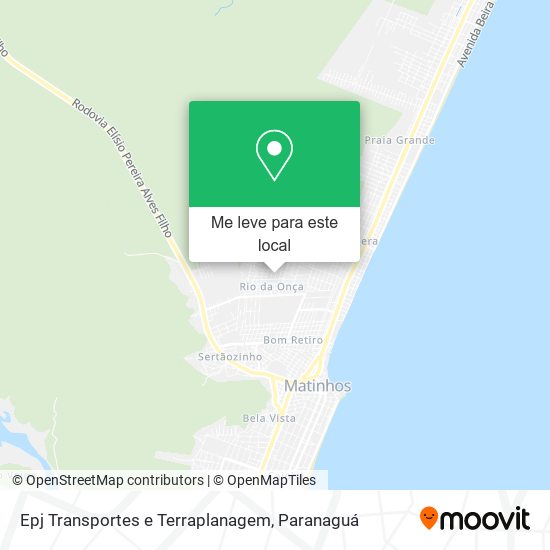 Epj Transportes e Terraplanagem mapa