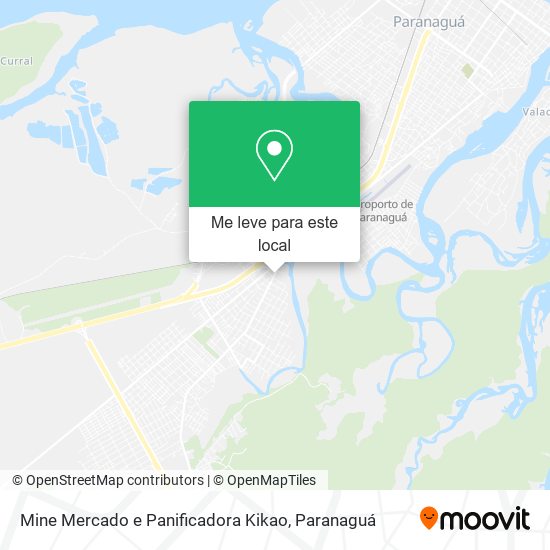 Mine Mercado e Panificadora Kikao mapa