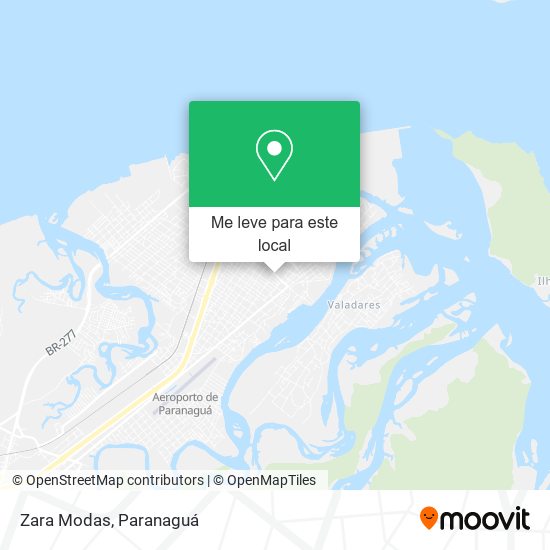 Zara Modas mapa