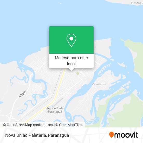 Nova Uniao Paleteria mapa