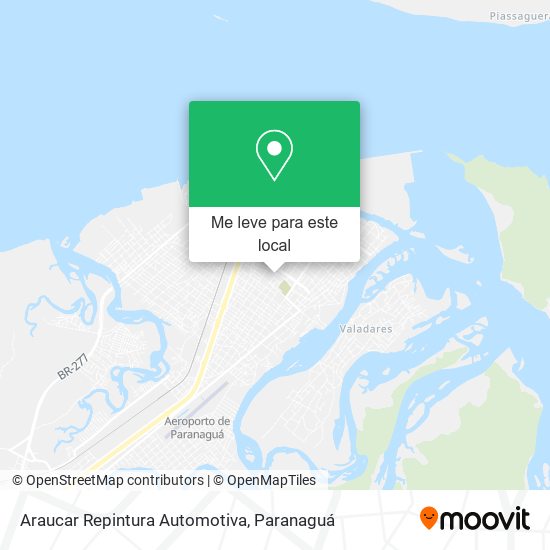 Araucar Repintura Automotiva mapa