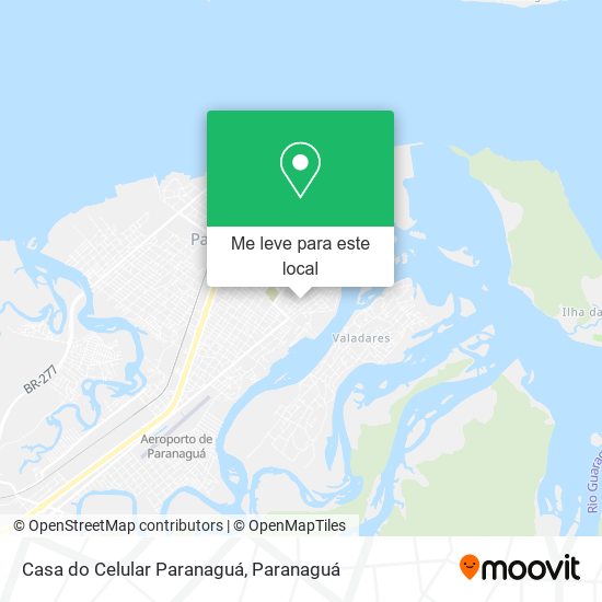 Casa do Celular Paranaguá mapa