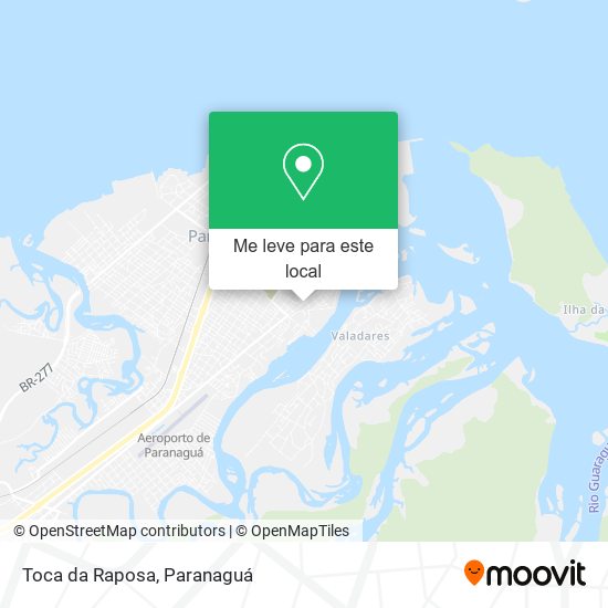 Toca da Raposa mapa