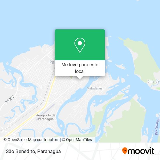 São Benedito mapa