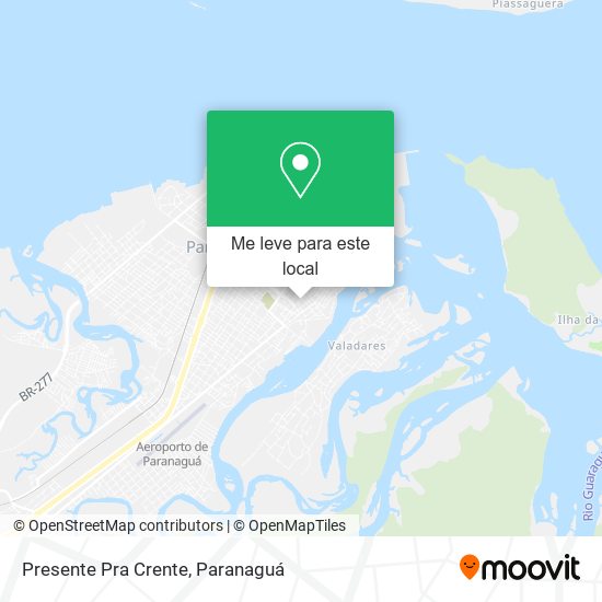 Presente Pra Crente mapa