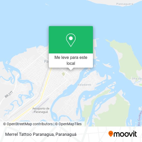 Merrel Tattoo Paranagua mapa