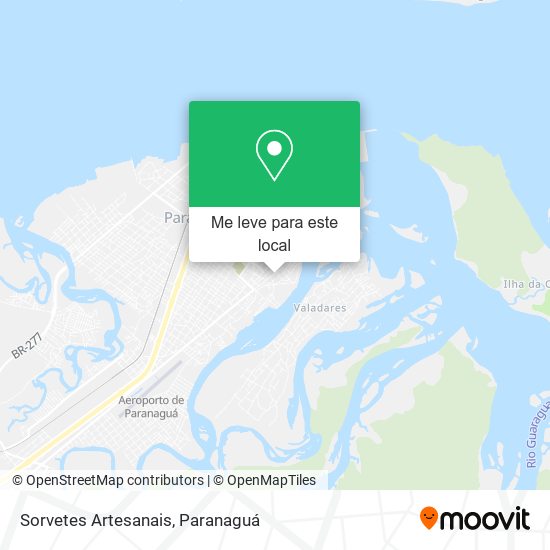 Sorvetes Artesanais mapa