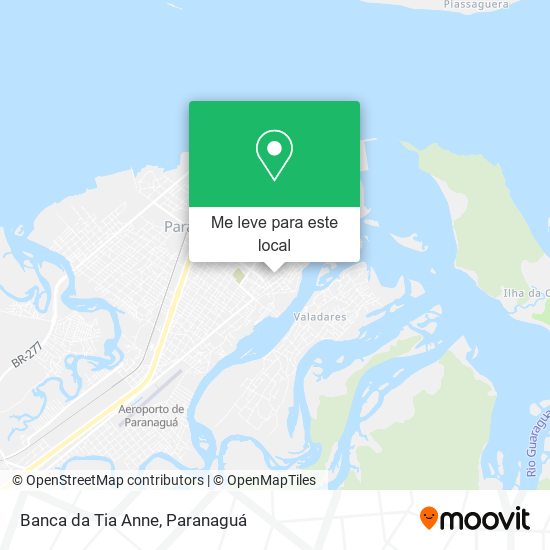 Banca da Tia Anne mapa