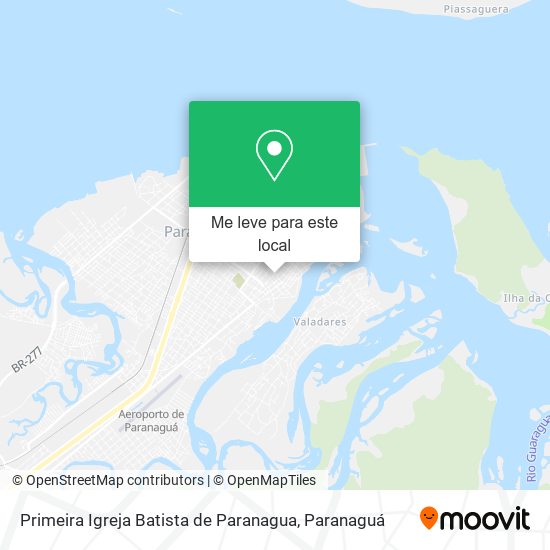 Primeira Igreja Batista de Paranagua mapa